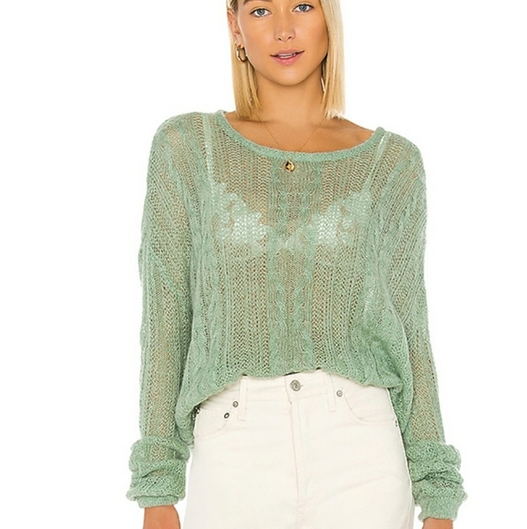 FREE PEOPLE ANGEL SOFT PULLOVER SWEATER - Picture 2 of 8